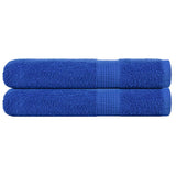 Vidaxx Handtücher 2 Stück 100x200 cm 360 g m² 100 % Baumwolle blau