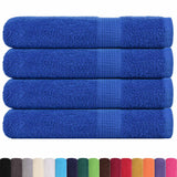 Vidaxx Handtücher 4 Stück 100x200 cm 360 g m² 100 % Baumwolle blau
