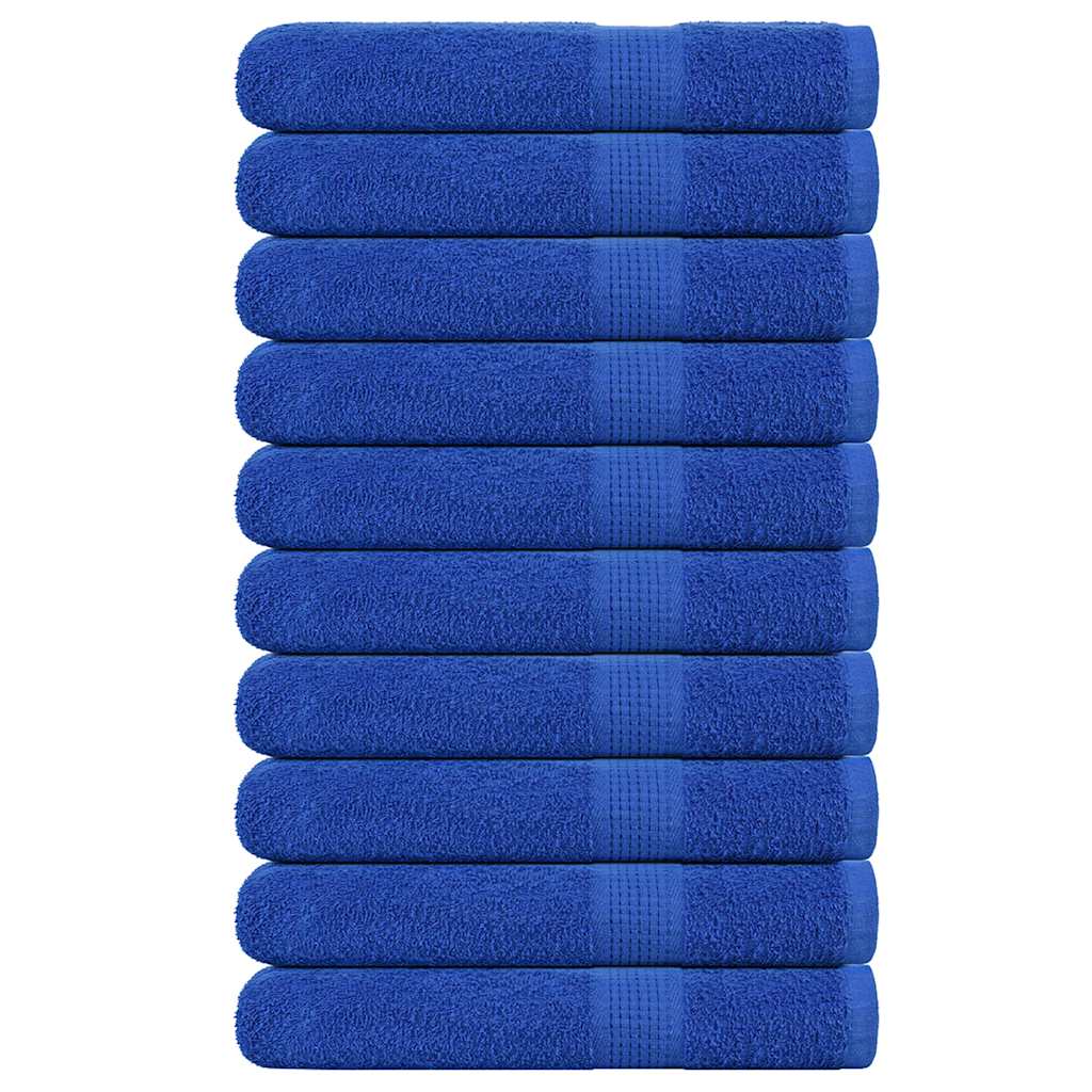 Vidaxx Handtücher 10 Stück 100x200 cm 360 g m² 100 % Baumwolle blau