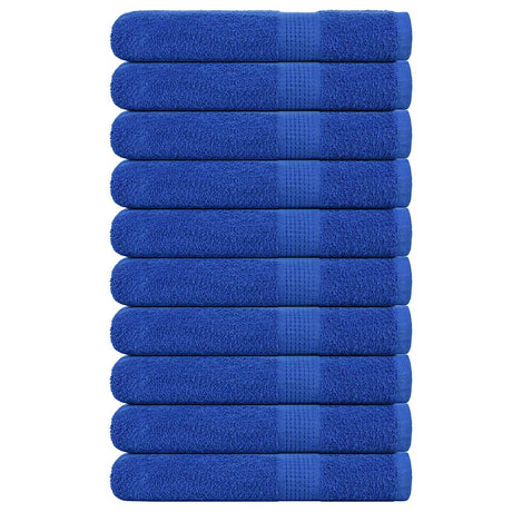 Vidaxx Handtücher 10 Stück 100x200 cm 360 g m² 100 % Baumwolle blau