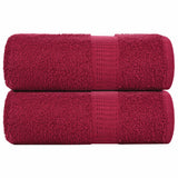 Vidaxx Waschlappen 2 Stück Frogn Bordeaux 30x30 cm 100 % Baumwolle