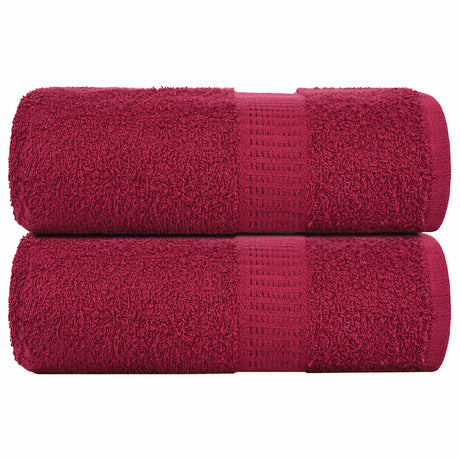 Vidaxx Waschlappen 2 Stück Frogn Bordeaux 30x30 cm 100 % Baumwolle