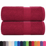 Vidaxx Waschlappen 2 Stück Frogn Bordeaux 30x30 cm 100 % Baumwolle
