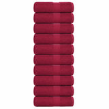 Vidaxx Waschlappen 10 Stück Frogn Bordeaux 30x30 cm 100 % Baumwolle