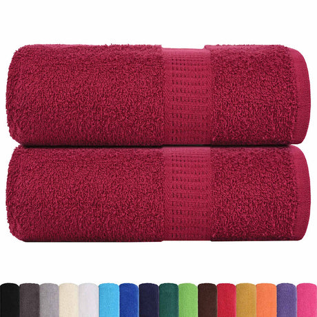 VidaXL Gästehandtücher Frogn 2 St. 30x50 cm 360 g m² Bordeaux