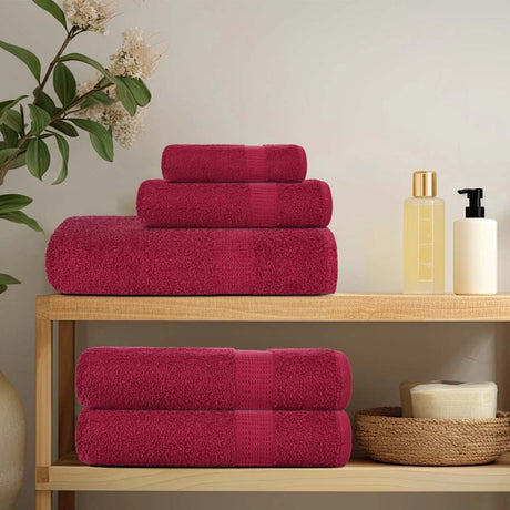 VidaXL Gästehandtücher Frogn 2 St. 30x50 cm 360 g m² Bordeaux