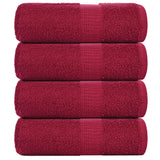 Vidaxx Gästehandtücher Frogn 4 St. 30x50 cm 360 g m² bordeaux