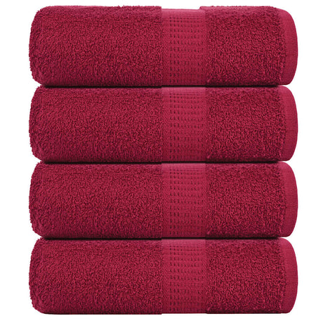 Vidaxx Gästehandtücher Frogn 4 St. 30x50 cm 360 g m² bordeaux