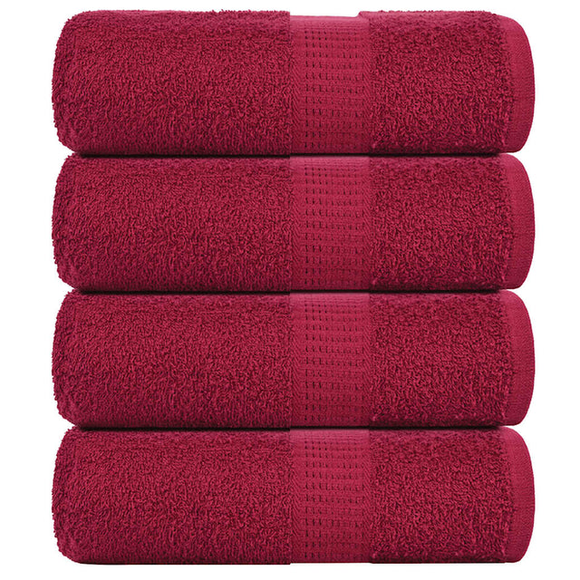 Vidaxx Gästehandtücher Frogn 4 St. 30x50 cm 360 g m² bordeaux