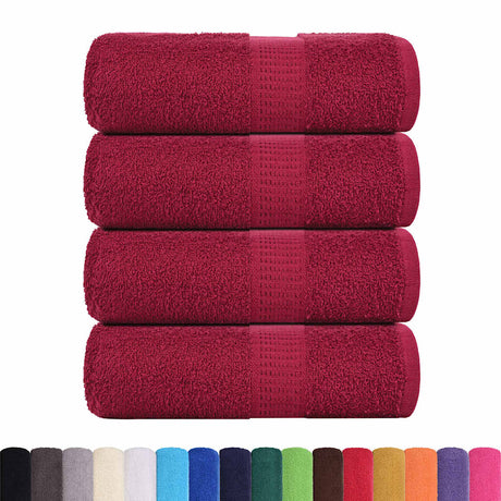 Vidaxx Gästehandtücher Frogn 4 St. 30x50 cm 360 g m² bordeaux