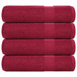 Vidaxx Duschtücher Frogn 4 St. 70x140 cm 360 g m² bordeaux