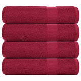Vidaxx Duschtücher Frogn 4 St. 70x140 cm 360 g m² bordeaux