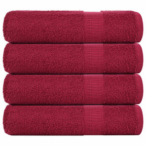 Vidaxx Duschtücher Frogn 4 St. 70x140 cm 360 g m² bordeaux