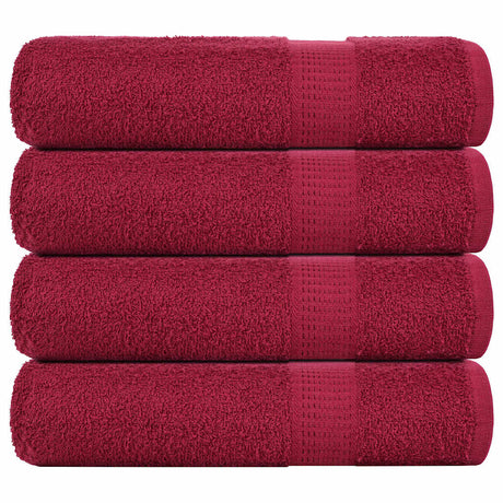 Vidaxx Duschtücher Frogn 4 St. 70x140 cm 360 g m² bordeaux