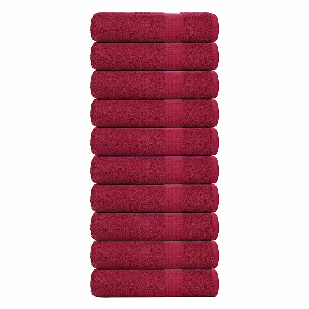 Vidaxx Duschtücher Frogn 10 Stk 70x140 cm 360 g m² bordeaux