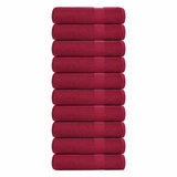 Vidaxx Duschtücher Frogn 10 Stk 70x140 cm 360 g m² bordeaux