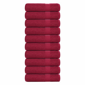 Vidaxx Duschtücher Frogn 10 Stk 70x140 cm 360 g m² bordeaux