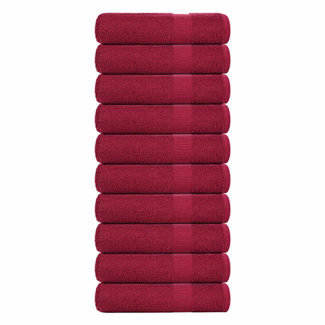 Vidaxx Duschtücher Frogn 10 Stk 70x140 cm 360 g m² bordeaux