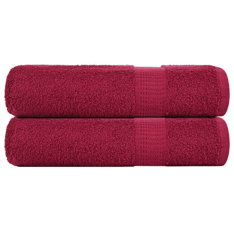 VidaXL Badetücher Frogn 2 Stück 100x150 cm 360 g m² Bordeaux