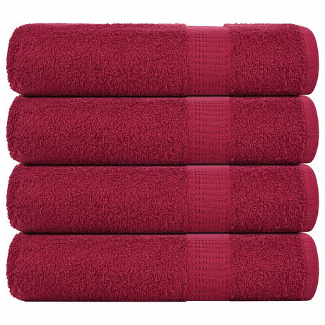 Vidaxx Badetücher Frogn 4 St. 100x150 cm 360 g m² bordeaux