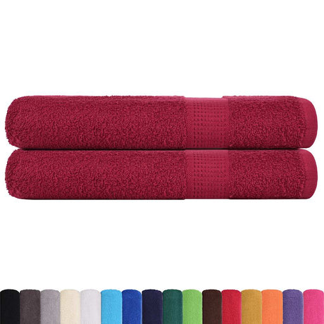 VidaXL Saunatücher Frogn 2 St. 80x200 cm 360 g m² Bordeaux