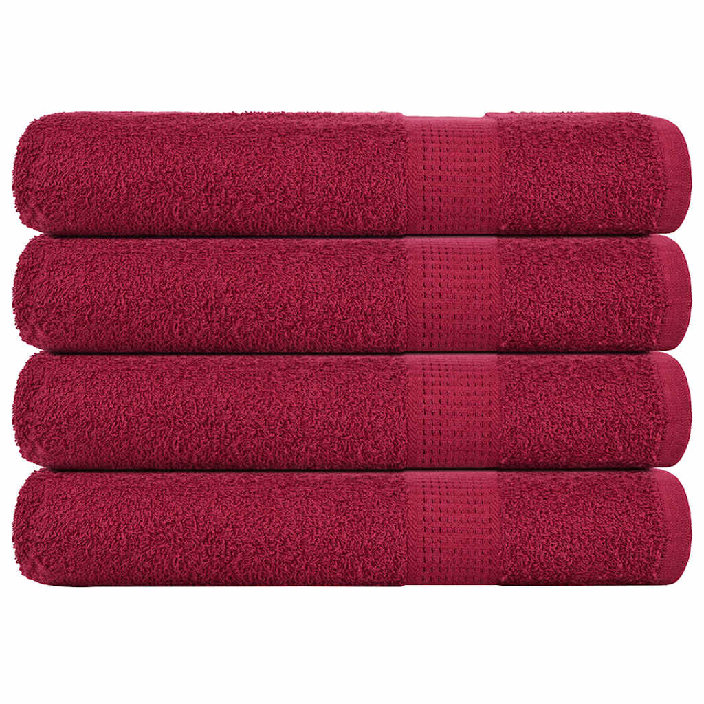 VidaXL Saunatücher Frogn 4 St. 80x200 cm 360 g m² Bordeaux