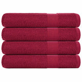 VidaXL Saunatücher Frogn 4 St. 80x200 cm 360 g m² Bordeaux