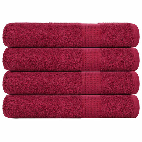 VidaXL Saunatücher Frogn 4 St. 80x200 cm 360 g m² Bordeaux