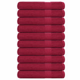 Vidaxx Saunatücher 10 Stück 80x200cm 360g m² 100% Baumwolle Burgunderrot