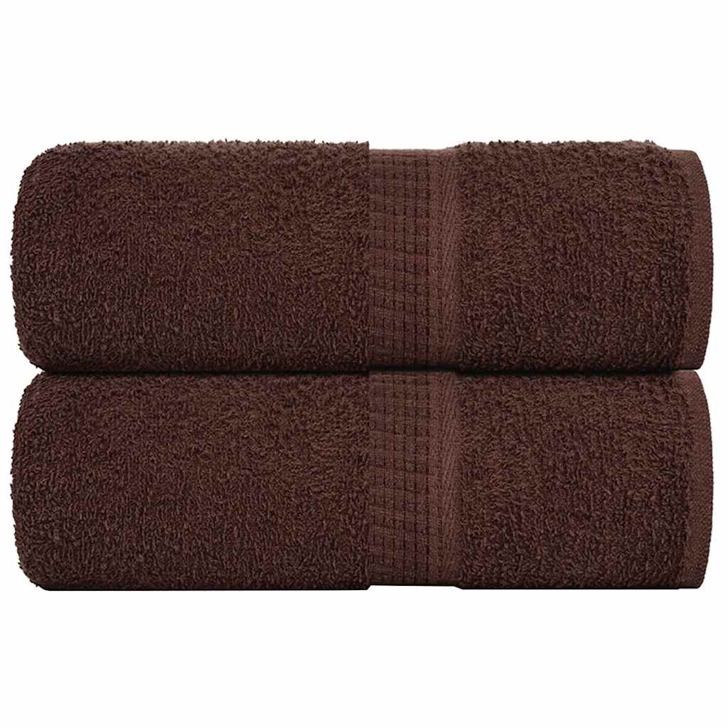Vidaxx Waschlappen 2 Stück Froschbraun 30x30 cm 100 % Baumwolle