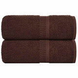 Vidaxx Waschlappen 2 Stück Froschbraun 30x30 cm 100 % Baumwolle