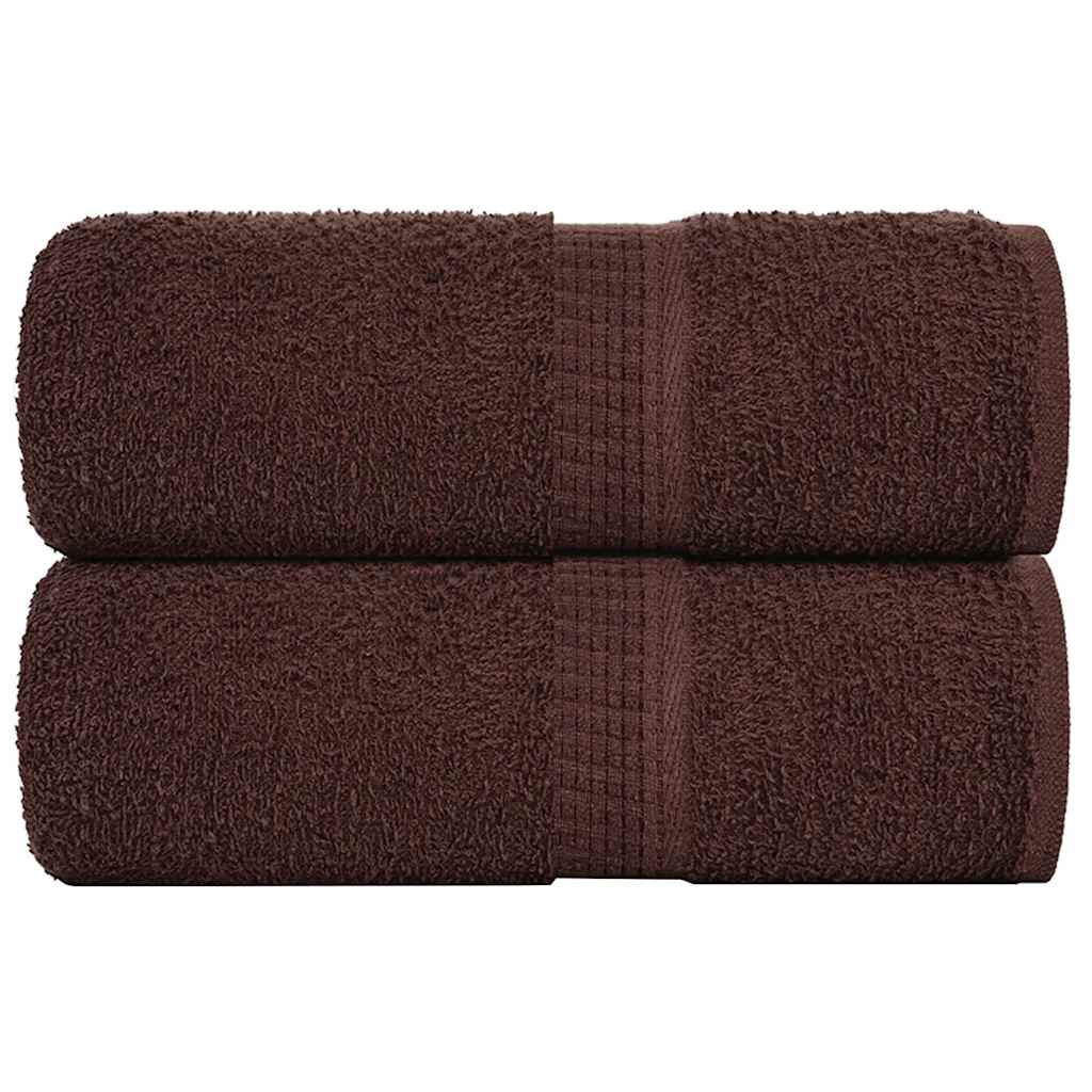 VidaXL Gästehandtücher Frogn 2 St. 30x50 cm 360 g m² braun