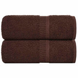VidaXL Gästehandtücher Frogn 2 St. 30x50 cm 360 g m² braun