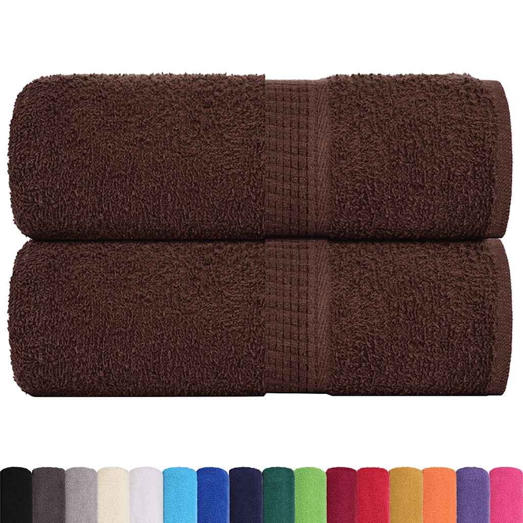 VidaXL Gästehandtücher Frogn 2 St. 30x50 cm 360 g m² braun