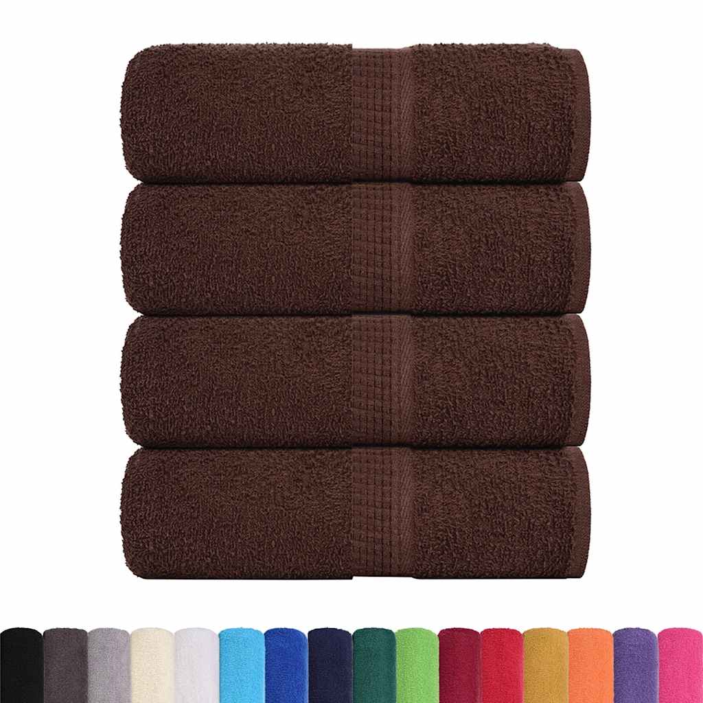 Vidaxx Gästehandtücher Frogn 4 Stk 30x50 cm 360 g m² braun