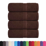 Vidaxx Gästehandtücher Frogn 4 Stk 30x50 cm 360 g m² braun
