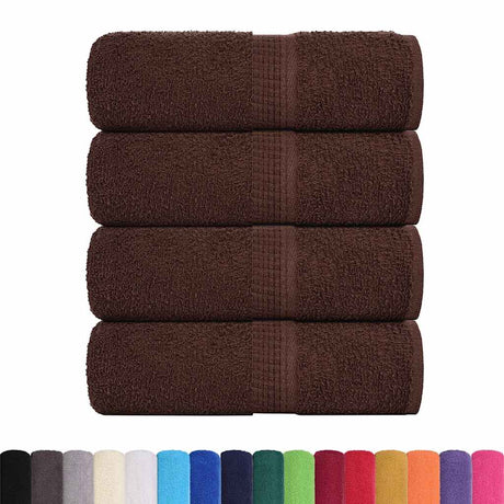 Vidaxx Gästehandtücher Frogn 4 Stk 30x50 cm 360 g m² braun