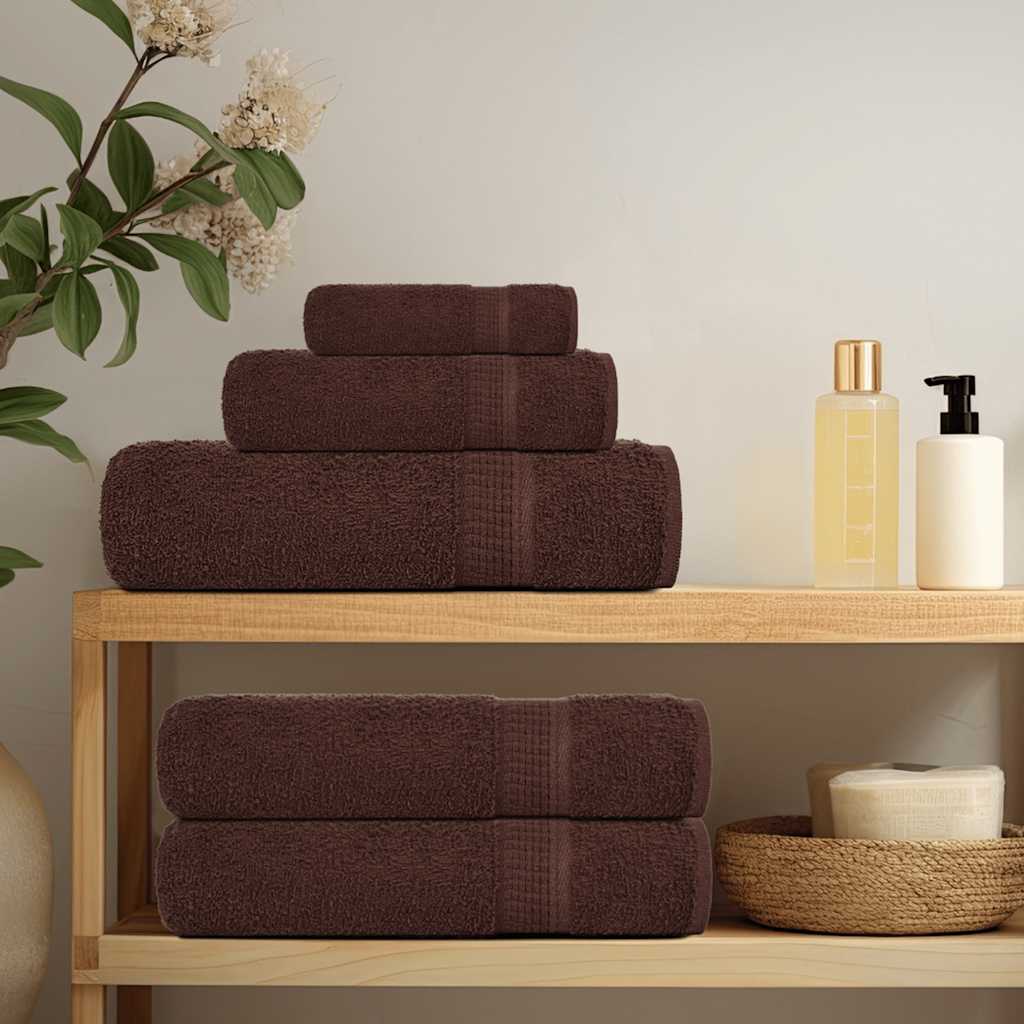 Vidaxx Gästehandtücher Frogn 4 Stk 30x50 cm 360 g m² braun