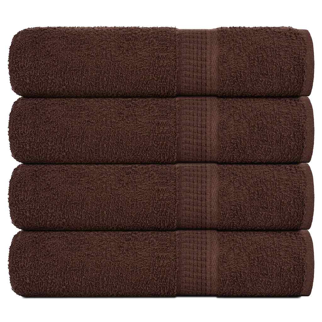 Vidaxx Handtücher 4 Stück 50x100 cm 360 g m² 100 % Baumwolle braun