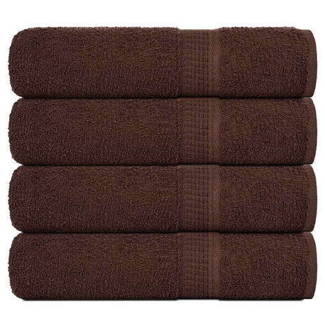 Vidaxx Handtücher Frogn 4 Stück 50x100 cm 360 g m² braun