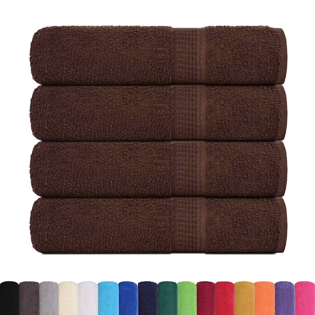 Vidaxx Handtücher 4 Stück 50x100 cm 360 g m² 100 % Baumwolle braun