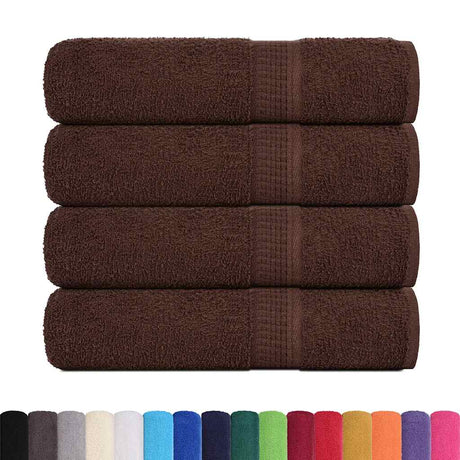 Vidaxx Handtücher Frogn 4 Stück 50x100 cm 360 g m² braun