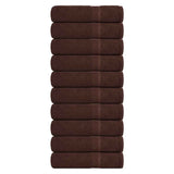 Vidaxx Handtücher 10 Stück 50x100 cm 360 g m² 100 % Baumwolle braun