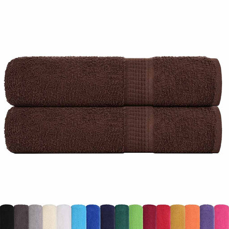 Vidaxx Duschtücher Frogn 2 Stk 70x140 cm 360 g m² braun