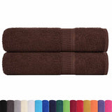Vidaxx Duschtücher 2 Stück 70x140 cm 360 g m² 100 % Baumwolle braun