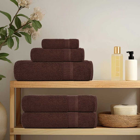 Vidaxx Duschtücher Frogn 2 Stk 70x140 cm 360 g m² braun