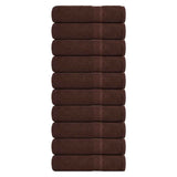 Vidaxx Duschtücher 10 Stück 70x140 cm 360 g m² 100 % Baumwolle braun