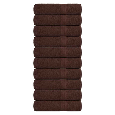 Vidaxx Duschtücher Frogn 10 Stück 70x140 cm 360 g m² braun