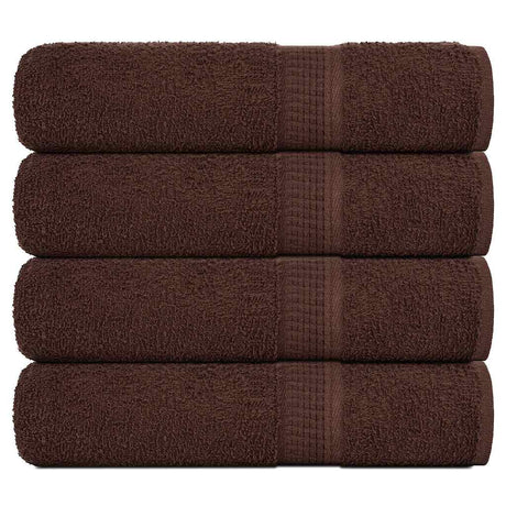 Vidaxx Badetücher 4 Stück 100x150 cm 360 g m² 100 % Baumwolle braun