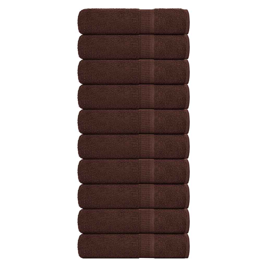 Vidaxx Badetücher 10 Stück 100x150 cm 360 g m² 100 % Baumwolle braun